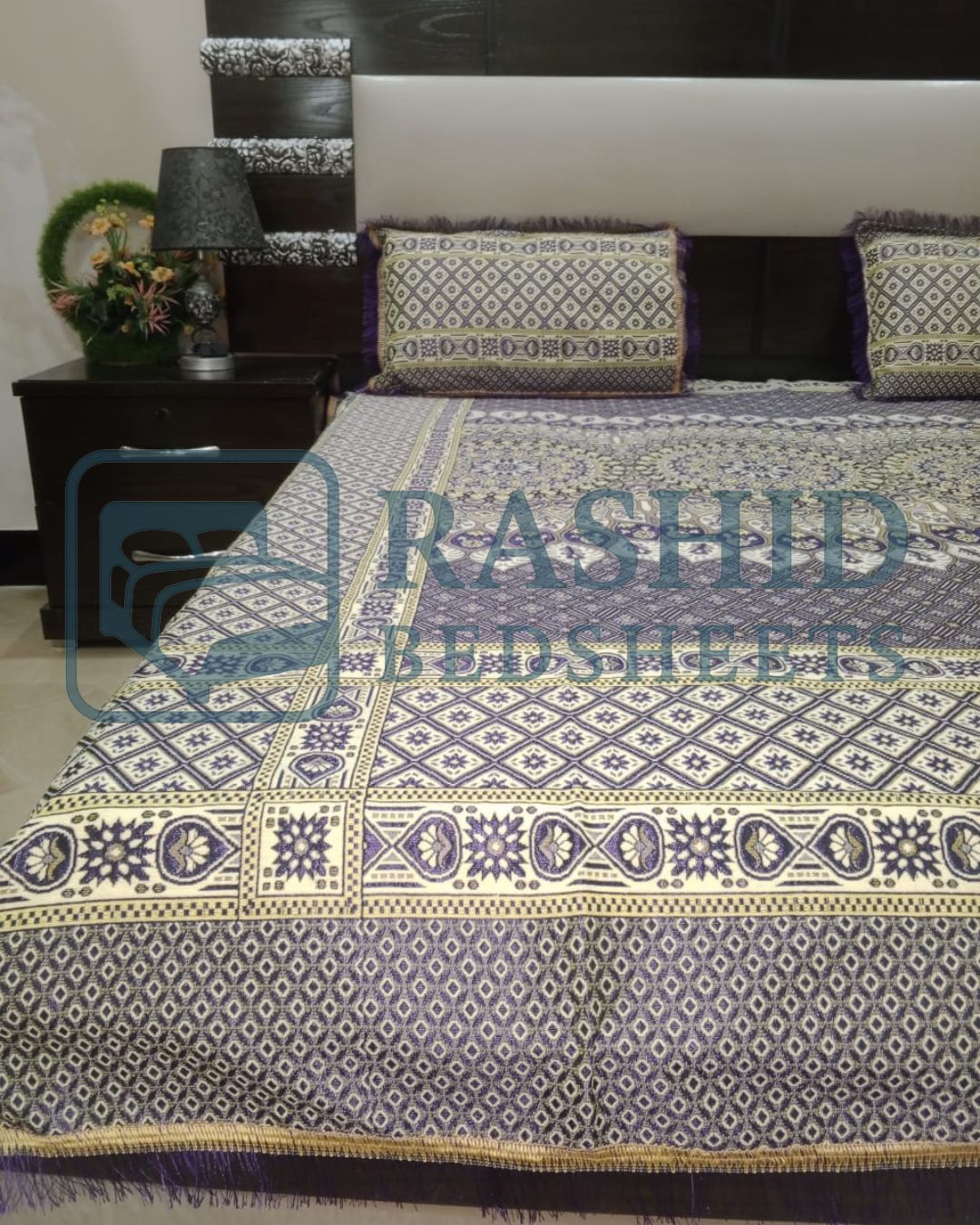 Baral design Fancy silk bedsheet