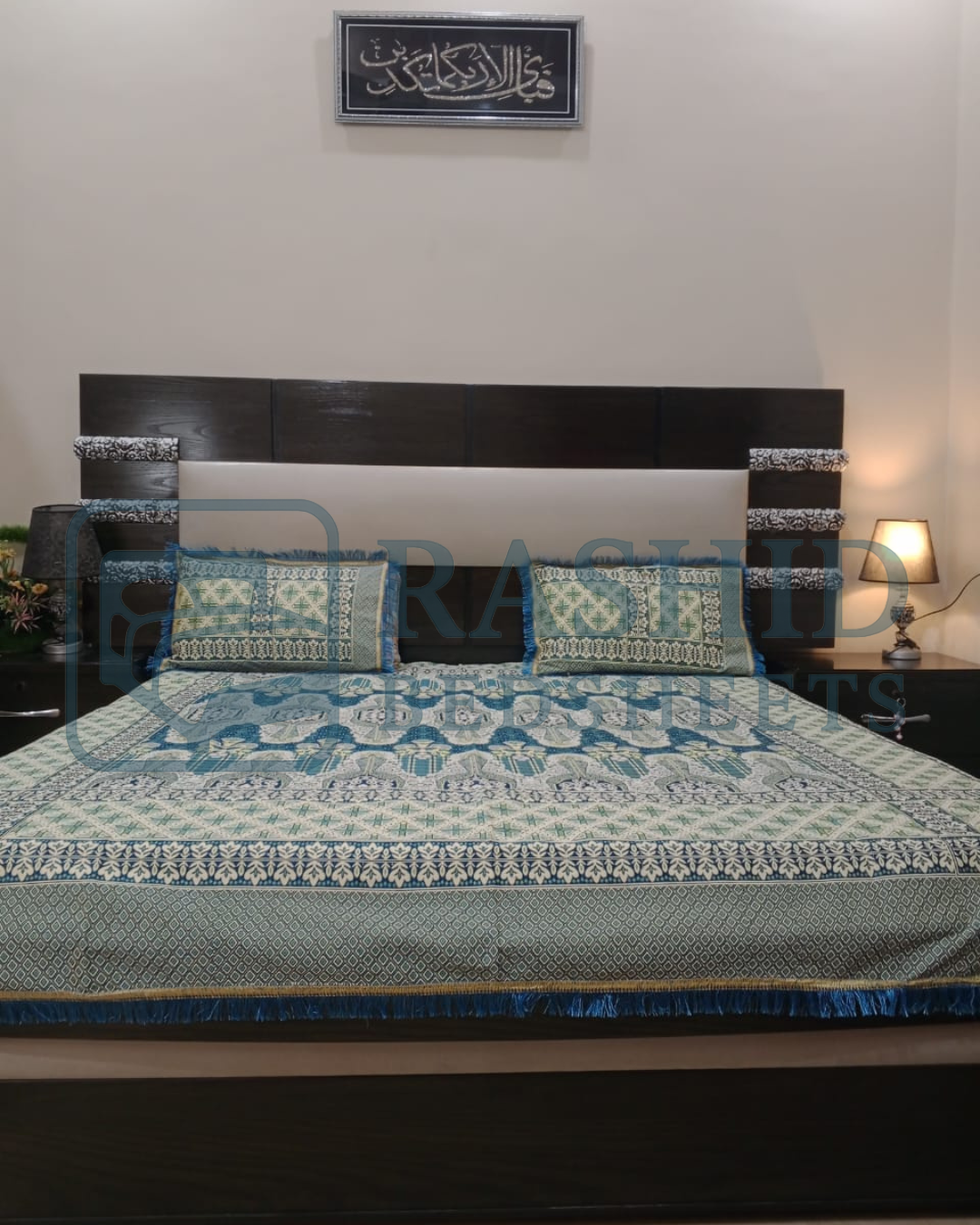 Elegent fancy silk bedsheet