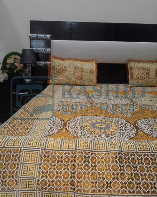 Elegance fancy silk bedsheet