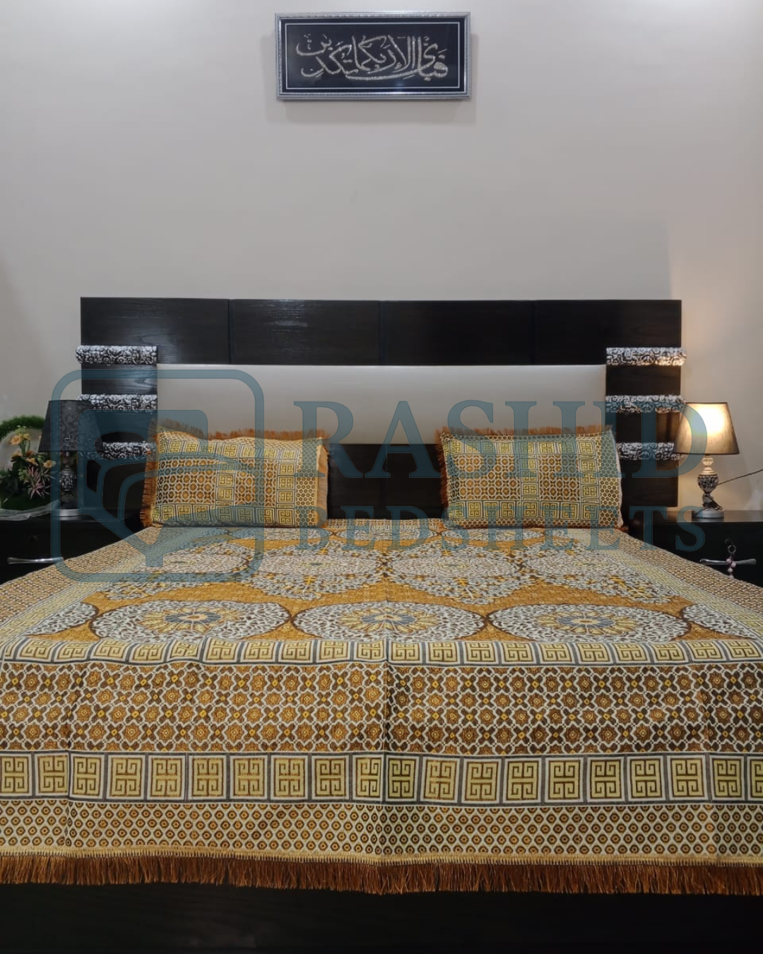 Elegance fancy silk bedsheet