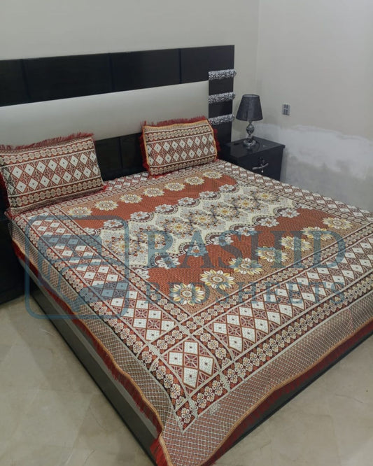 Elegent browner mahroon bedsheet